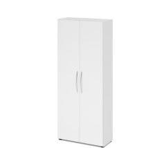 Armoire À Portes Basic-5 Niveaux-blanc-blanc