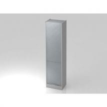 Armoire Rideau Verticale-5-50x40x2004cm-gris-courbée