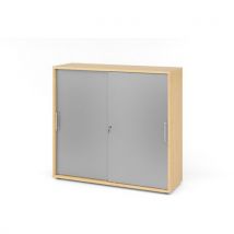 Armoire Portes Coulissantes - Plastique-3-érable-argent