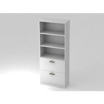 Armoire Support D'archives-- Métal-5 Niveaux-blanc-blanc