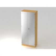 Armoire Verrouillable Solid-5 Niveaux-hêtre-argent