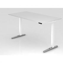Bureau Pied Blanc Brillant Xbhm-200x80cm-blanc-blanc