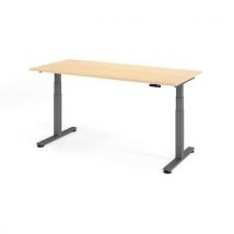 Bureau Assis-debout Série Xdsm-180x80cm-érable-graphite