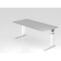 Bureau Piètement En C Série Us19-180x80cm-gris-blanc
