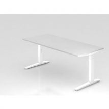 Bureau Rectangulaire Série Xb-180x80cm-blanc-blanc
