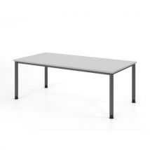 Bureau Réglable En Hauteur-200x100cm-gris-graphite