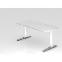 Bureau Rectangulaire Série Xb-160x80cm-blanc-blanc Brillant