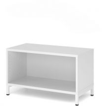 Étagère À Socle En Acier - 1 Niveau - Blanc