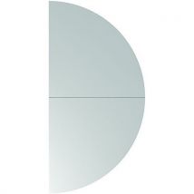 Extension De Bureau-160x80cm-gris-chrome
