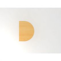 Extension De Bureau À Coulisse-60x80cm-hêtre-argent