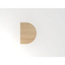 Extension De Bureau À Coulisse-60x80cm-chêne-argent