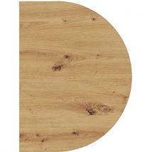 Extension Demi-cercle R-60x80cm-chêne Ambré-graphite