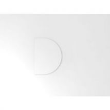 Extension De Table Demi-cercle Série J-60x80cm-blanc-argent