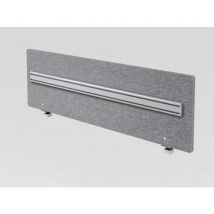 Hammerbacher - Panneau de séparation antibruit acoustique gris foncé - 160cm - Feutre - Réduit le bruit