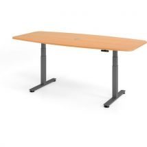 Table De Réunion Avec Mémoire De Positions-hêtre-graphite
