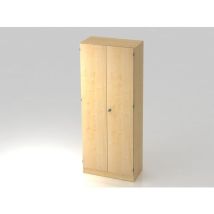 Hammerbacher - Vestiaire de bureau verrouillable 5 niveaux - Érable - Bois MFC - Montage facile - Éco-responsable