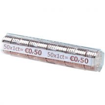 Étui À Monnaie En Pet - Pièces 001 Euro 50 Pcs/tube