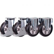 Roues En Caoutchouc Plein Élastique (72 Shore A)