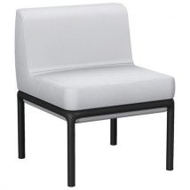 Chauffeuse Droite Lotua Tissu 100% Polyester Gris Clair