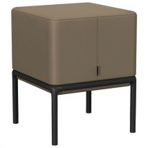 Pouf Assis Debout Lotua Enduit Pvc Ginko Terre