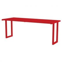 Table H24 En Acier Inoxydable - Rouge