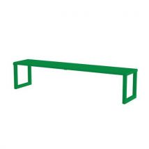 Banc Plat H24 En Acier Galvanisé - Vert