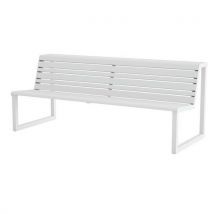 Banc Double Assise H24 En Acier Inxoydable - Blanc