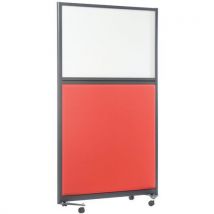 Cloison De Sép Acous Sur All. 2000x1200 Mm Rouge + Tab Blanc