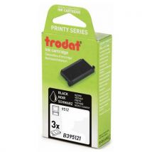 Pack Carton 3 Cassettes 6/9512 Encre Noire Trodat
