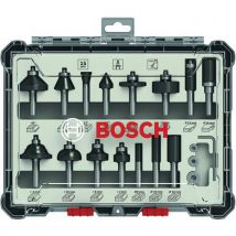 Bosch 1 Coffret De 15 Fraises Mixtes 6mm