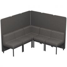 Box 5 Places Lotua Tissu 100% Polyester Anthracite