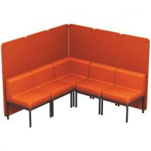 Box 5 Places Lotua Tissu 100% Polyester Rouille