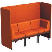 Box 3 Places Lotua Tissu 100% Polyester Rouille