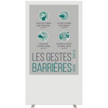 Cloison D'information Les Gestes Barrières L.94 Cm
