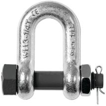 Lot de 5 - Manille Droite Axe Boulonné G4-7 - 1 Tonne