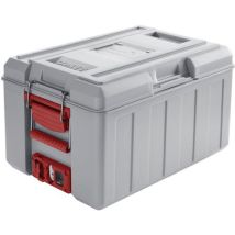B PRO - Conteneur de transport chauffant BLT 320 KBR - Polypropylène Rouge - 643x430x375 mm - Idéal pour repas