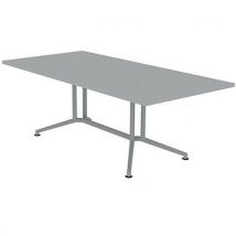 Table De Réunion Plateau Rectangulaire L.200 Gris