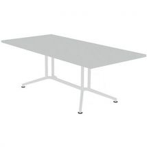 Table De Réunion Plateau Rectangulaire L.200 Gris