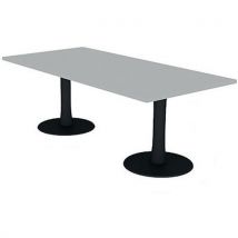 Table De Réunion Plateau Rectangulaire 210x100 Gris