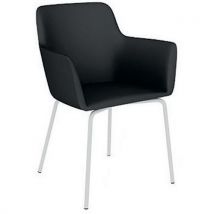 Chauffeuse City 4 Pieds Métal Tissu B01/028 Noir