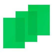Pavo - Films de reliure transparents A4 - 100 pièces - Vert 200 μm - PVC - Emballage recyclable