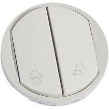 Enjoliveur Blanc Boutons Poussoirs