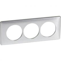 Plaque 3 Postes Rénovation Entraxe 57mm Alu Snake