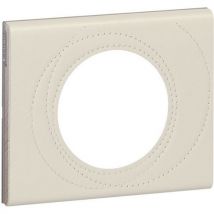 Plaque 1 Poste - Finition Cuir Perle Couture
