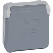 Lot de 5 - Prise Courant 2p+t/ Détrompage Composable Ip55 16a 250v-gris