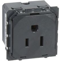 Prise De Courant Standard Américaine À 2 Pôles Avec Terre