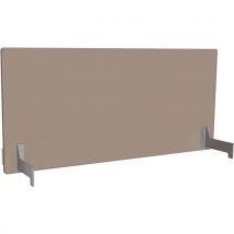 Adema+ Ecran Poste Double L180 Cm Acier Argent/tissu Taupe