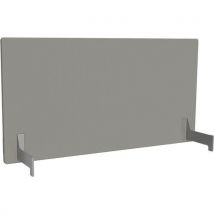 Adema+ Ecran Poste Double L160 Cm Acier Argent/tissu Perle