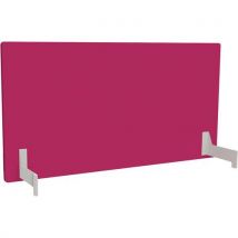 Adema+ Ecran Poste Double L160 Cm Acier Blanc/tissu Pivoine