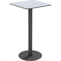 Table D'extérieur Cross Carrée 60x60cm H110cm - Plateau Gris